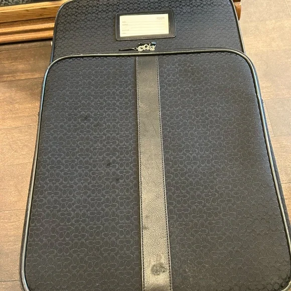 Coach Signature Black luggage suitcase